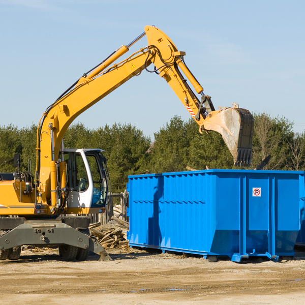 what size residential dumpster rentals are available in Manter